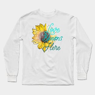 Love Blooms Here| Sunflower summer Long Sleeve T-Shirt